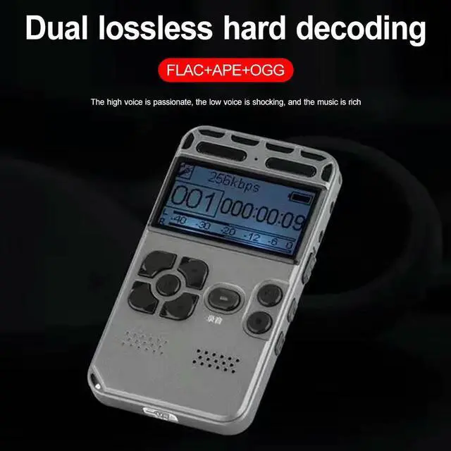 Alt view image 3 of 3 - 8GB Digital Voice Recorder Voice Activated Noise Reduction Audio Recorder MP3 Player Recording Pen for Lecture Interview Meeting