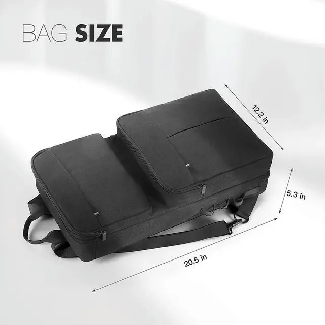 Main image of DJ Backpack for Pioneer DDJ-400 DDJ-FLX4/Roland DJ-202 Carrying Case Portable Storage Bag Anti-scratch Adjustable Shoulder Strap