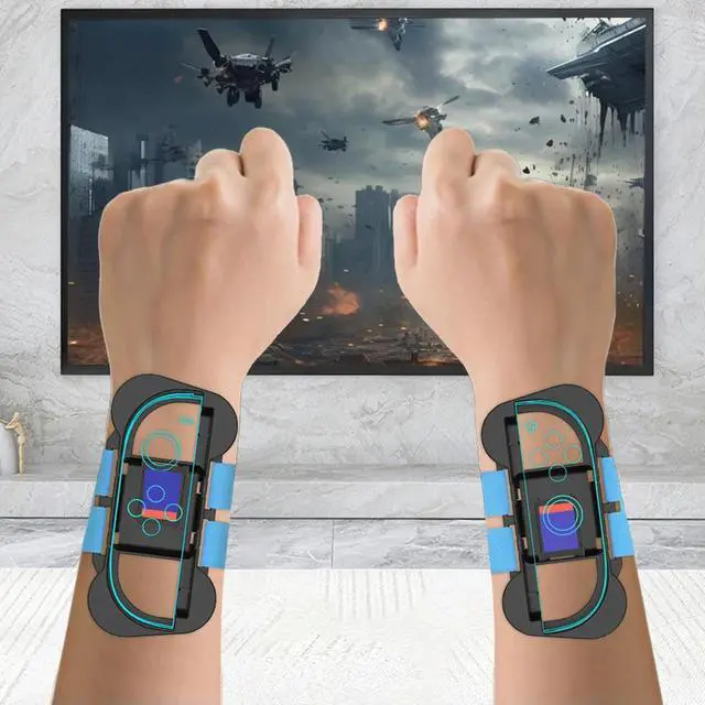 Alt view image 2 of 3 - 10PCS Sports Accessories Bundle for Nintendo for Switch 2 Joy-Con Tennis Racket Golf Club Armband Leg Strap Game Controller Grip