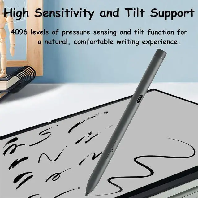 Alt view image 3 of 3 - PN7522W Rechargeable Active Pen Laptop Pen 4096 Level Pressure Sensitivity Touch Screen Stylus Pen for Latitude 5310 2 in 1