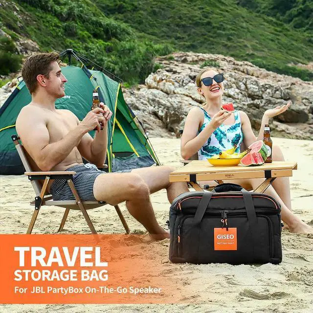 Alt view image 3 of 3 - Waterproof Wireless Speaker Case with Handle Oxford Cloth Protection Speaker Storage Adjustable Strap for JBL PARTYBOX ON-THE-GO