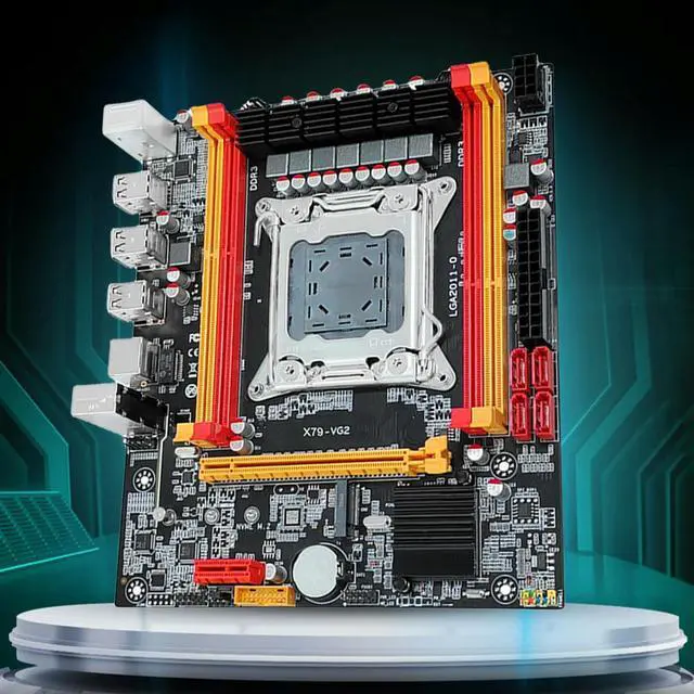 Alt view image 3 of 3 - X79 Mainboard PCI-E 16X LGA 2011 PC Motherboard 4*SATA2.0 Interface 6*USB2.0 Interface Fit for CPU E5 2600/ 2689/2690/2670