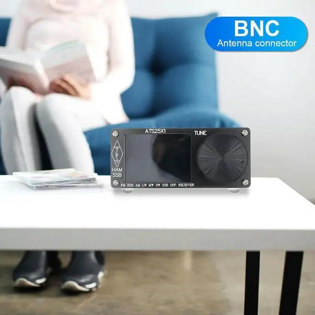 Alt view image 3 of 3 - ATS25X1 Full-Band DSP Radio Receiver FM Receiver Si4732 Chip Digital Radio 2.4inch Touch Screen Built in with Antenna