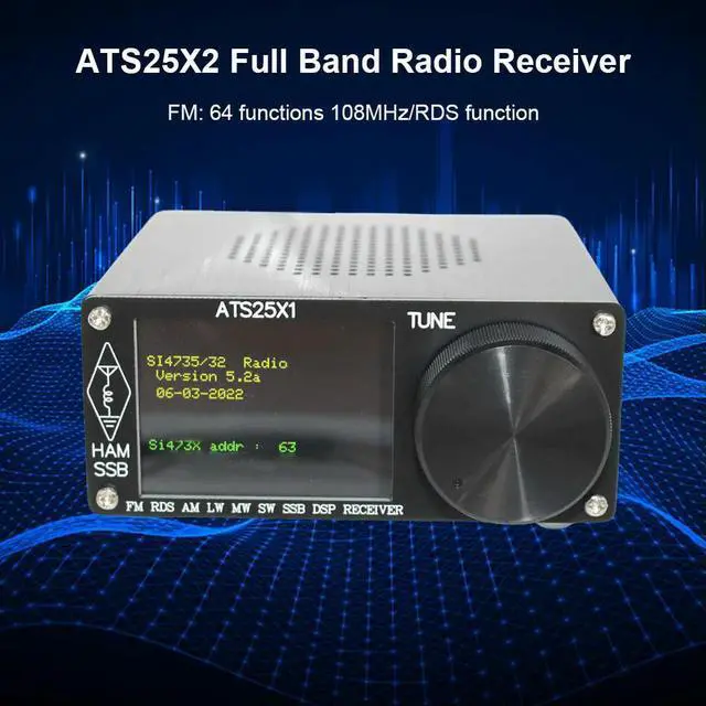 Main image of ATS25X1 Full-Band DSP Radio Receiver FM Receiver Si4732 Chip Digital Radio 2.4inch Touch Screen Built in with Antenna