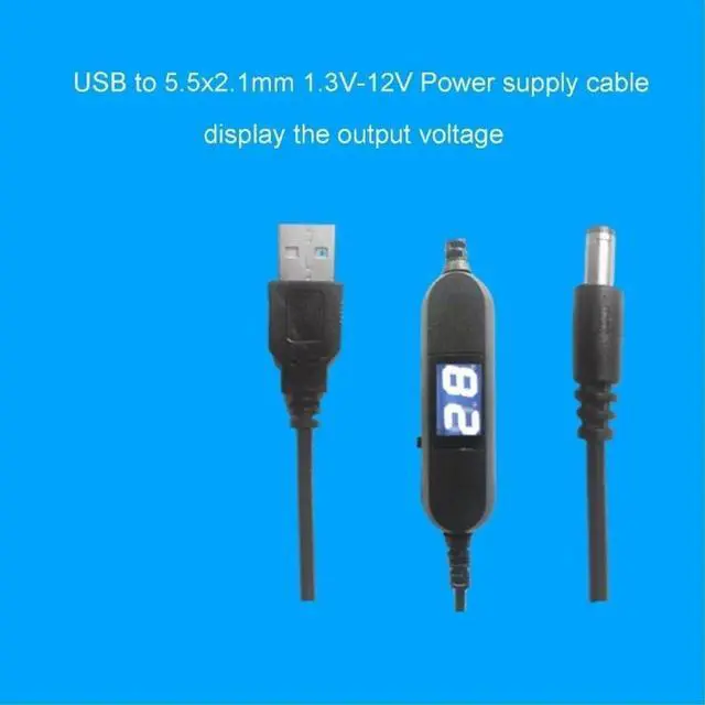 Alt view image 6 of 7 - USB Charging 5V to 1.5V-12V 5.5x2.1mm Step Up Boost Converters voltages Power Supply Cable for Toy Games LED Lamp