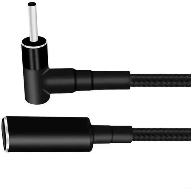 Alt view image 6 of 7 - USB C Male to DC3.5x1.35mm Tip 3.5mm 1.35mm Power Cable Cord for Laptop 100W