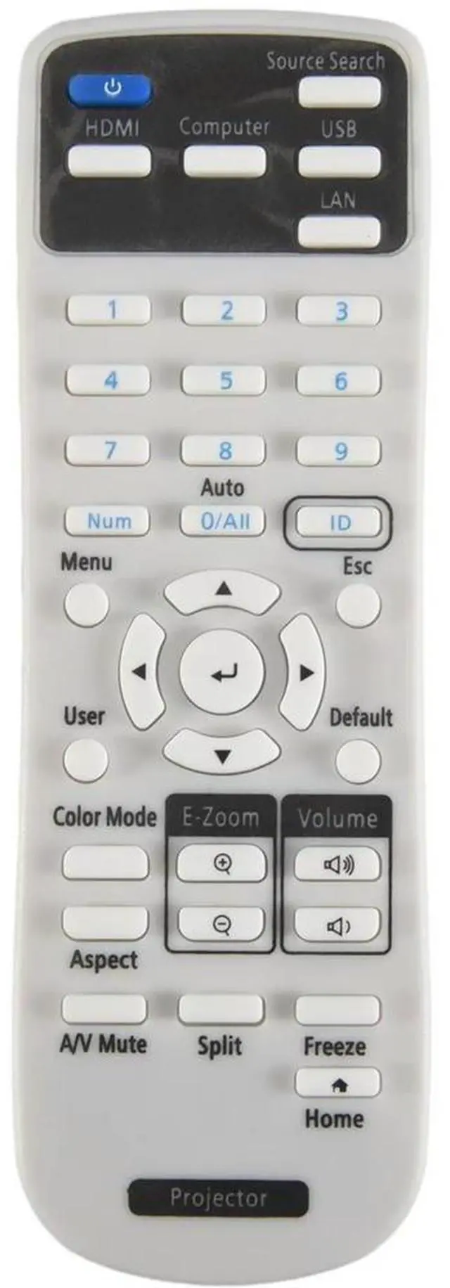 Alt view image 6 of 7 - Replacement Projector Remote Control 219863500 for Epson BrightLink 725Wi/1485Fi,EX3280, EX9230, Home Cinema 880
