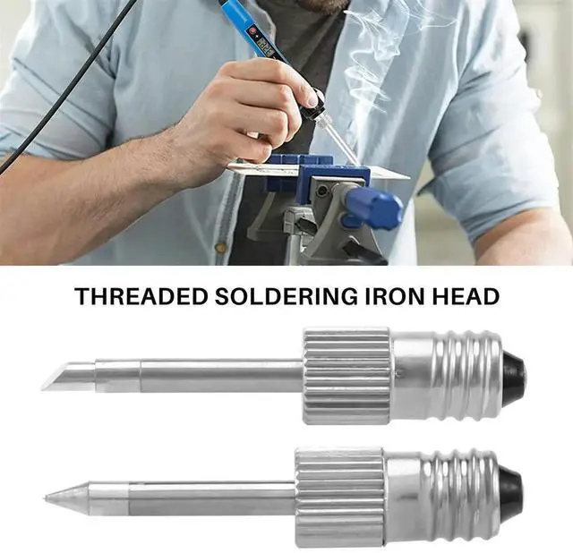 Alt view image 7 of 7 - 3Pcs Brass Soldering Tips USB Soldering Iron Head Welding Soldering Tips for E10 Interface Soldering Stations