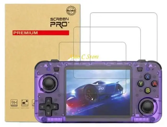 Alt view image 5 of 7 - Carrying Storage Box and Screen Protector For R36H Handheld Game Console