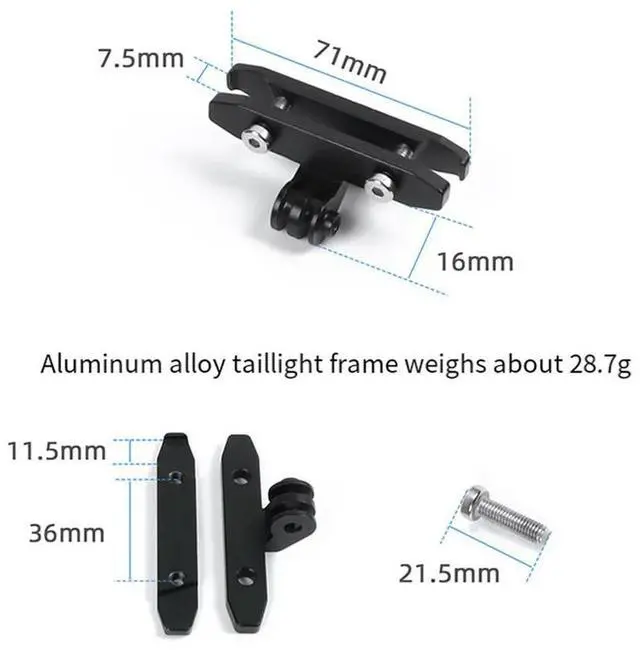 Alt view image 6 of 7 - Bicycle Light Saddle Mount Bracet Holder for Magicshine RN120 Cameras Support Stand Cycling Bike Accessories