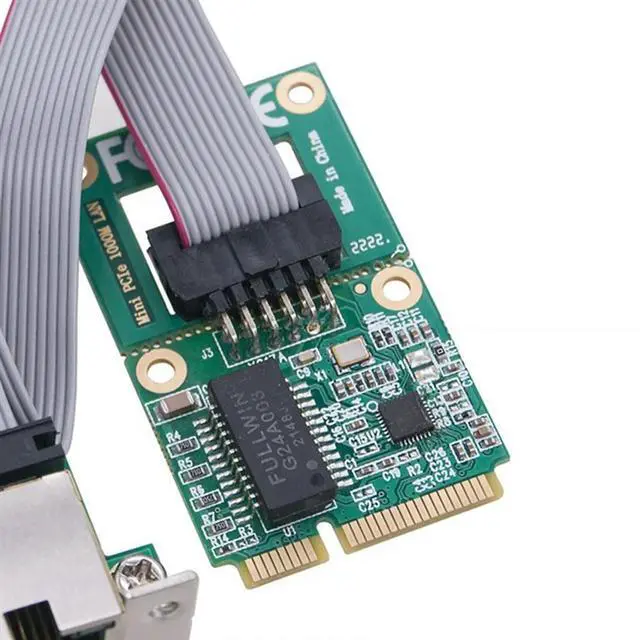 Alt view image 7 of 7 - Mini PCI-E Network Card 1000Mbps Gigabit Ethernet NIC Adapter RTL8111F PCI Express 10/100/1000M RJ45 LAN