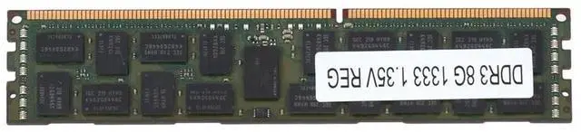 Alt view image 6 of 7 - 8GB DDR3 1333MHZ Ecc Ram Memory PC3L-10600R 1.35V 2RX4 REG Ecc RAM for Server Workstation