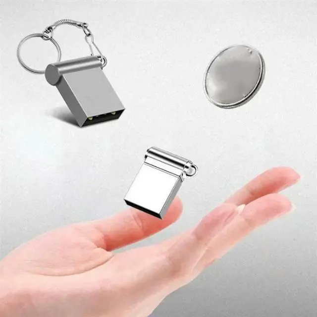Alt view image 6 of 7 - Super Mini Metal Usb Flash Drive 128G Pen Drive High Speed Memory Stick USB2.0