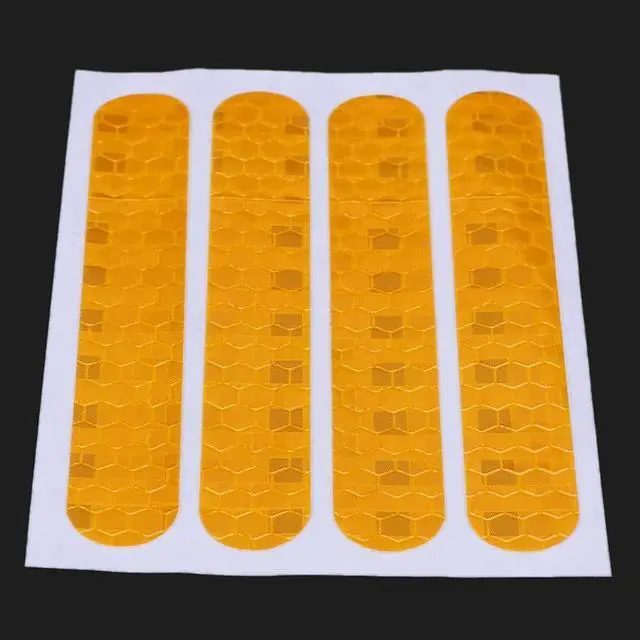 Alt view image 7 of 7 - Front Rear Wheel Cover Protective Shell Reflective Sticker For Ninebot Max G30 Scooter Accessories 80PCS, Yellow