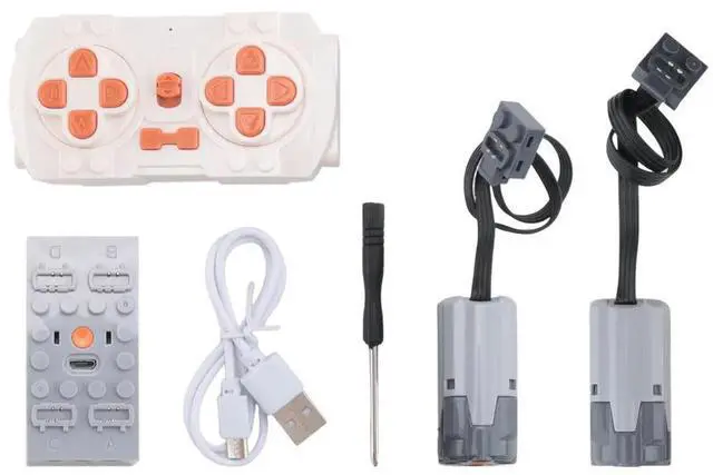 Alt view image 5 of 7 - 1Set Power Function Motor App Remote Control Programming 2 Meduim Moter Set DIY Creative Building Block for Children