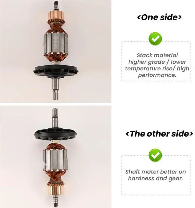 Alt view image 7 of 7 - AC220-240V Armature Rotor Anchor Replacement for BOSCH Rotary Hammer GBH5-40 GBH5-40DE GBH5-40DCE GSH5E GSH5CE