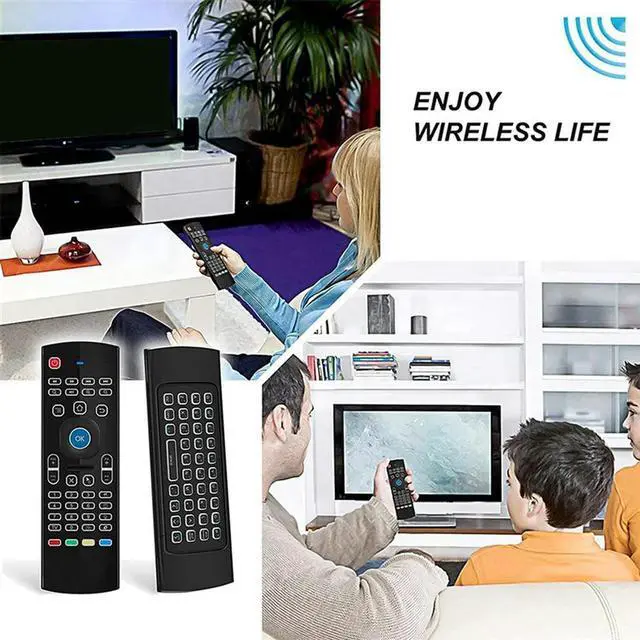 Alt view image 7 of 7 - 5X Air Mouse For Android Tv Box, Mini Wireless Keyboard Air Remote Mouse Control With RGB Backlit MX3 Pro IR Learn