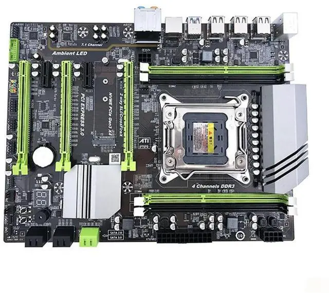 Alt view image 6 of 7 - X79T A 2011 CPU Mainboard USB3.0 4 DDR3 Motherboard Desktop PC Computer Motherboard