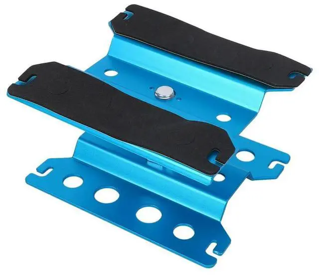 Alt view image 7 of 7 - 5X Metal RC Car Workstation Work Stand Repair 360 Degree Rotation For 1/8 1/10 1/12 1/16 Scale Models,Blue