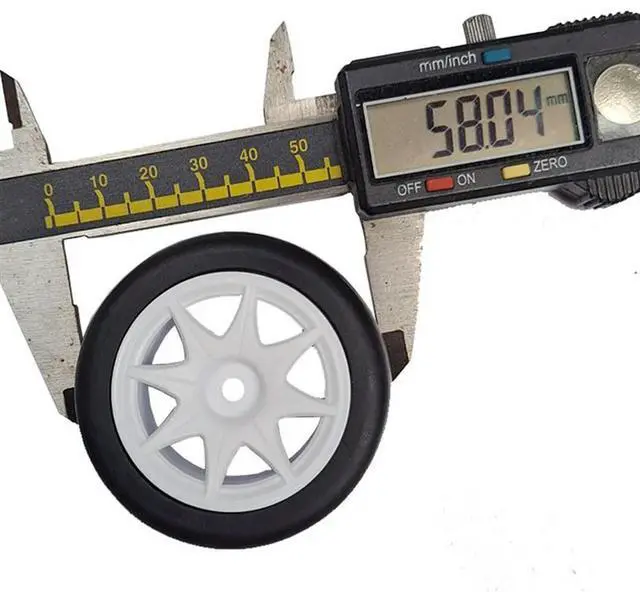 Alt view image 6 of 7 - 12Pcs 58Mm Tires 12Mm Hex Wheels With Sponge For 1/10 1/12 RC Drift Car 3Racing Sakura M4 M5 MST TCR Tamiya M04 M0