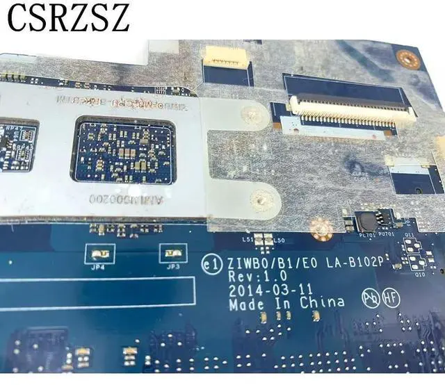 Alt view image 3 of 3 - For B50-30 Laptop motherboard N2840/ N2830 CPU ZIWB0/B1/E0 LA-B102P Fully test work