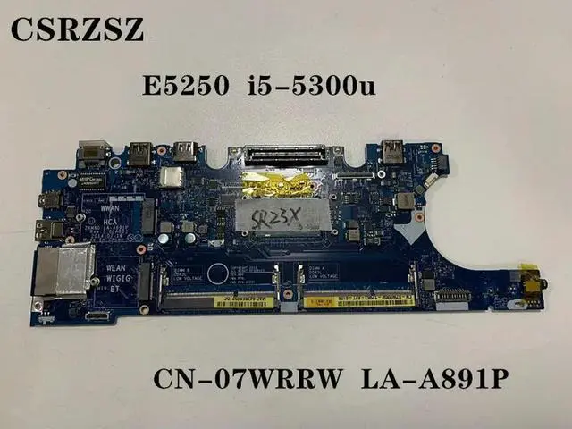 Alt view image 2 of 3 - CN-07WRRW 07WRRW 7WRRW LA-A891P Mainboard For Latitude E5250 Laptop motherboard with i5-5300u Test all functions 100%