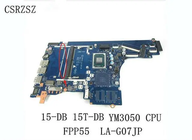 Alt view image 2 of 3 - For 15-DB 15T-DB with YM3050 CPU Laptop motherboard FPP55 LA-G07JP 100% Fully Tested