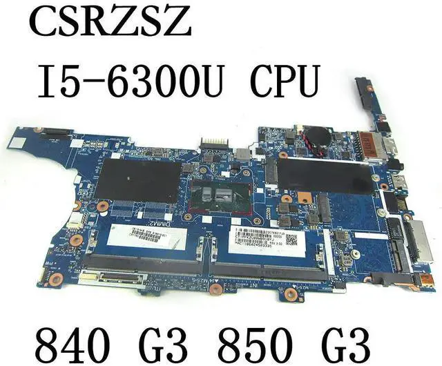 Alt view image 2 of 3 - For EliteBook 840 G3 850 G3 Laptop Motherboard with I5-6300U CPU 918313-601 6050A2892401 Mainboard UMA