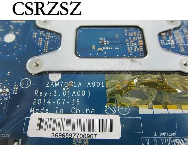 Alt view image 3 of 3 - For Latitude E5450 laptop motherboard with i5-5300u CPU LA-A901P working well