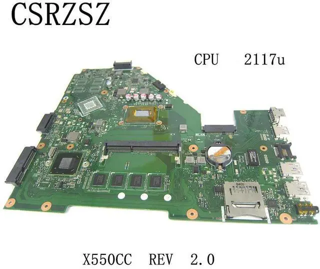 Alt view image 2 of 3 - For X550CC X550CA Laptop motherboard with 2117u CPU Fully Test