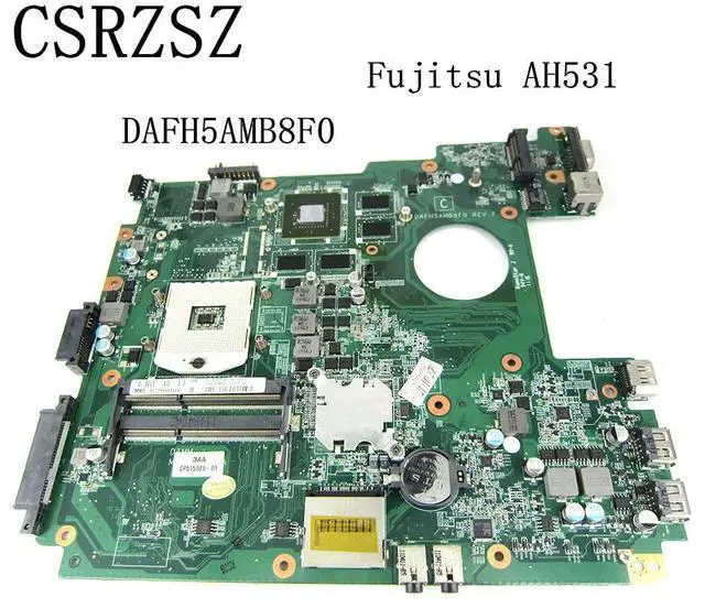 Alt view image 2 of 3 - For Fujitsu AH531 Laptop motherboard HM55 DAFH5AMB8F0 Mainboard DDR3 Test work