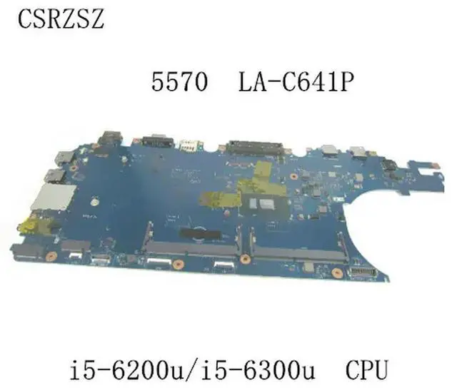 Main image of For Latitude 5570 Laptop motherboard with i5-6200u/i5-6300u CPU CN-0JCMFT CN-03MCRF LA-C641P working well
