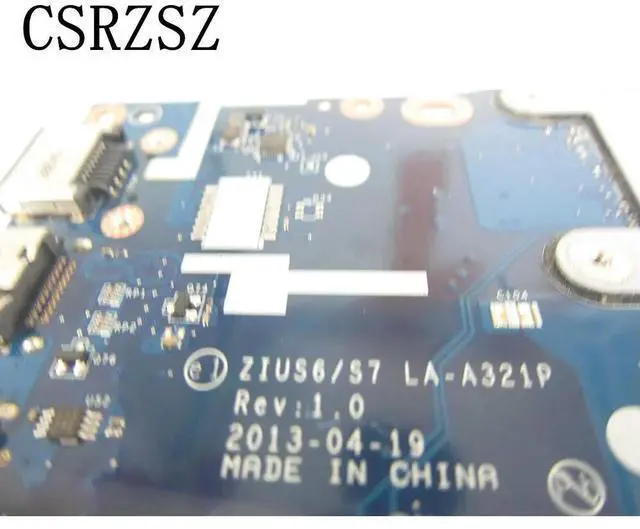 Alt view image 3 of 3 - For S410 Laptop motherboard with 2957u CPU ZISU6 LA-A321P Mainboard Test ok