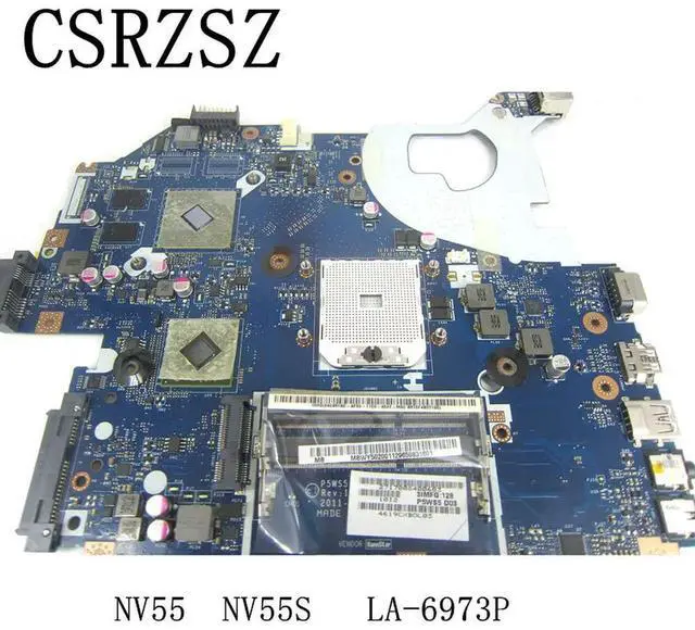 Alt view image 2 of 3 - For Gateway NV55 NV55S Laptop motherboard P5WS5 LA-6973P DDR3 100% Test work