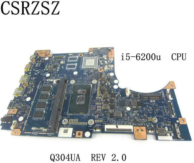Alt view image 2 of 6 - For Q304UA Laptop motherboard REV 2.0 i5-6200u CPU Q304UA mainboard Test ok