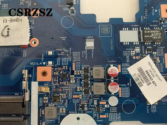 Alt view image 3 of 3 - For Notebook 17-X laptop motherboard with i3-5005u CPU 856692-601 15287-1 448.08C01.0011 mainboard