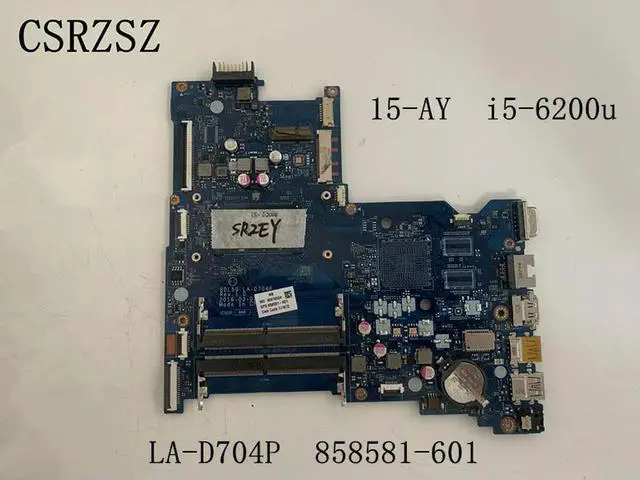 Alt view image 2 of 3 - For Pavilion 15-AY Laptop motherboard with i5-6200u 858581-001 858581-601 LA-D704P Tested 100% ok work