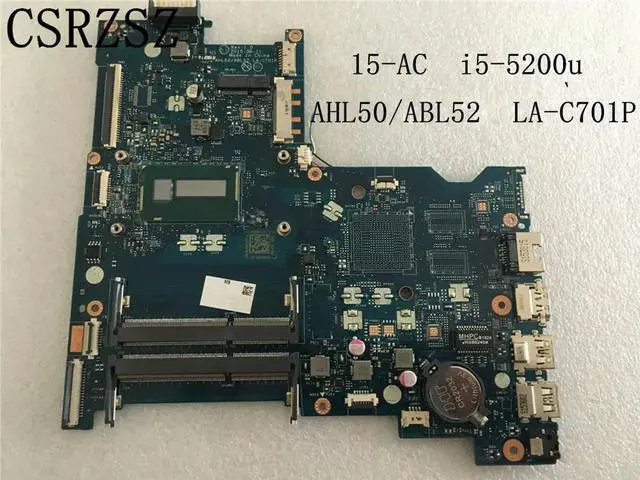 Alt view image 2 of 4 - For 15-AC with i5-5200u CPU Laptop motherboard AHL50/ ABL52 LA-C701P Fully test work well