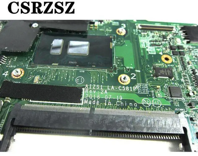Alt view image 3 of 3 - For Thinkpad Yoga 260 Laptop motherboard with i5-6300u CPU AIZS1 LA-C581P Tested work