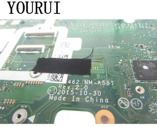 Alt view image 2 of 3 - For Thinkpad T460 Laaptop Motherboard with I5-6300U CPU DDR3 NM-A581 Mainboard