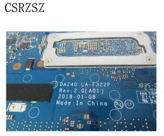 Alt view image 3 of 6 - For Latitude 7490 E7490 Laptop motherboard with i5-7300U CPU LA-F322P CN-013K4Y 013K4Y Mainboard