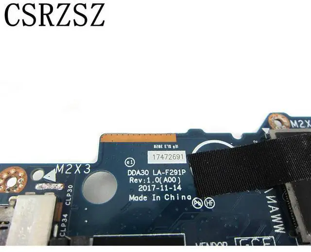 Alt view image 3 of 6 - For Latitude 7390 Laptop motherboard Processor i3-7130u LA-F291P CN-0N6W51 0N6W51 N6W51 100% Fully tested