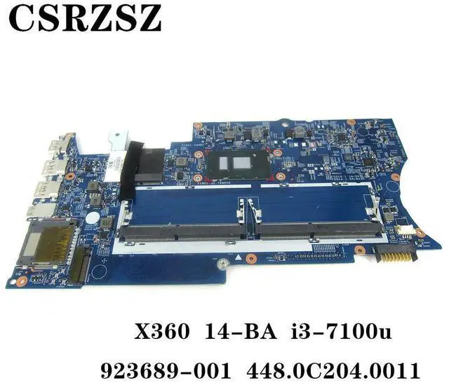 Alt view image 2 of 6 - For Pavilion X360 14-BA Laptop motherboard with i3-7100u CPU 923689-001 448.0C204.0011 Tested 100% ok work