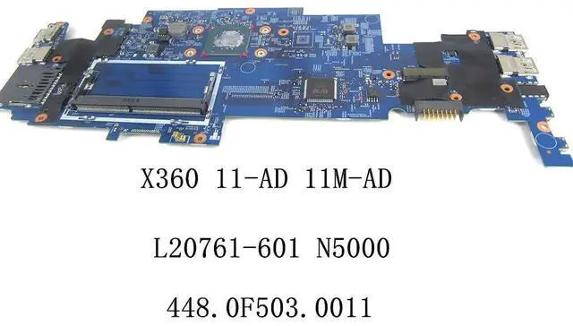 Alt view image 2 of 3 - For Pavilion X360 11-AD 11M-AD Laptop motherboard with N5000 CPU L207601 -601 448.0F503.0011 Test ok