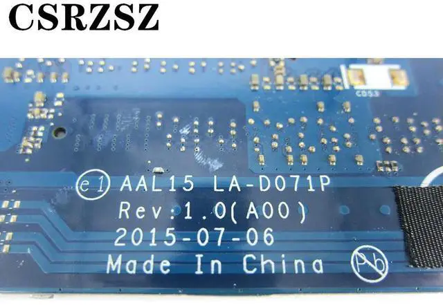 Alt view image 3 of 6 - For Vostro 3459 3559 Laptopmotherboard with i5-6200u CPU CN-085Y8T 085Y8T 85Y8T LA-D071P Test work