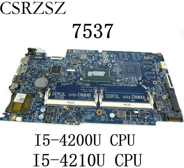 Alt view image 2 of 6 - CN-0FN47N CN-0K58JN For Inspiron 15-7000 7537 Laptop Motherboard I5-4200U/I5-4210U CPU 12311-2 Mainboard