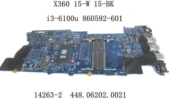 Alt view image 2 of 6 - For x360 15-W 15-BK Laptop motherboard with i3-6100u CPU 14263-2 448.06202.0021 Fully test