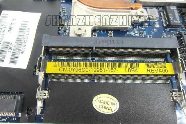 Alt view image 3 of 6 - For Alenware M11X R3 series laptopmotherboard CN-0Y98C0 0Y98C0 PAP00 LA-6961P with i7-2617M CPU tested & working pe