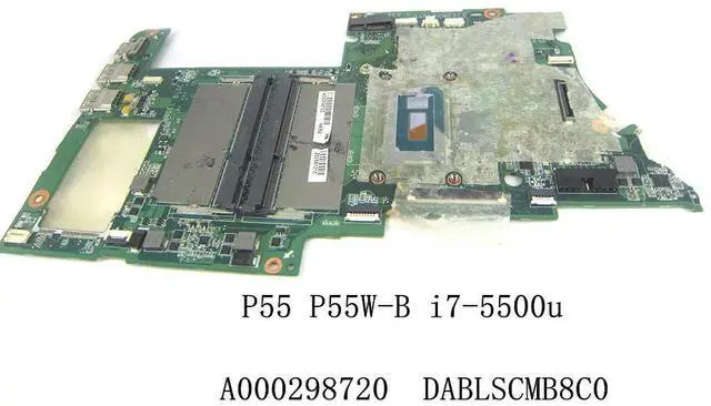 Alt view image 3 of 6 - For Satellite P55 P55W-B with i7-5500u Laptop motherboard A000298720 DABLSCMB8C0