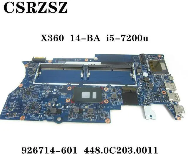Alt view image 2 of 6 - 926714-601 448.0C203.0011 Mainboard For Pavilion X360 14-BA Laptopmotherboard with i5-7200u Processor working well